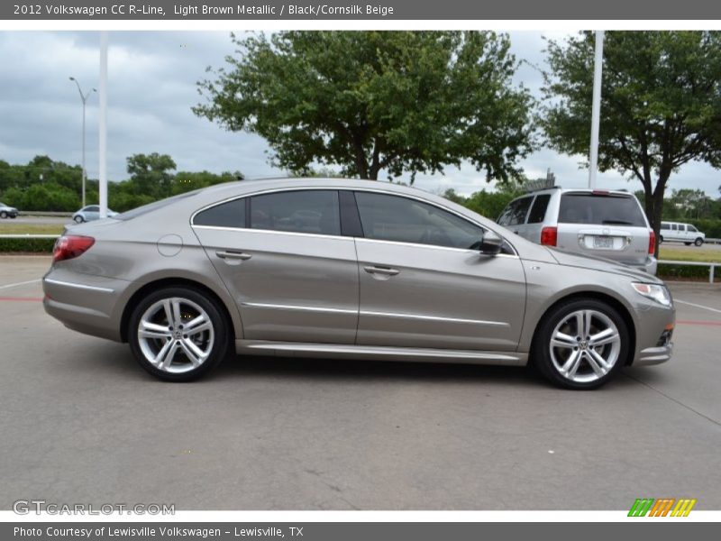Light Brown Metallic / Black/Cornsilk Beige 2012 Volkswagen CC R-Line