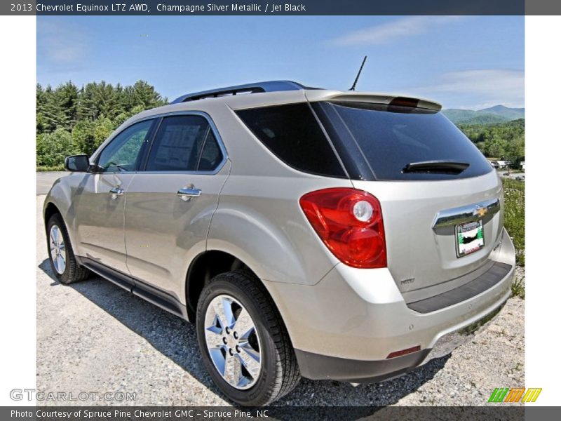 Champagne Silver Metallic / Jet Black 2013 Chevrolet Equinox LTZ AWD