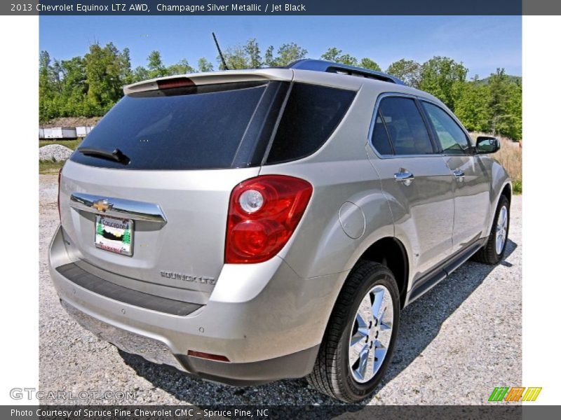 Champagne Silver Metallic / Jet Black 2013 Chevrolet Equinox LTZ AWD