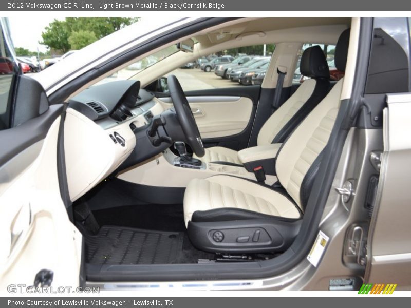 Light Brown Metallic / Black/Cornsilk Beige 2012 Volkswagen CC R-Line