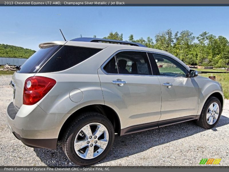 Champagne Silver Metallic / Jet Black 2013 Chevrolet Equinox LTZ AWD