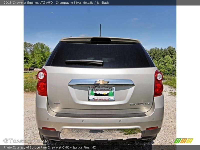 Champagne Silver Metallic / Jet Black 2013 Chevrolet Equinox LTZ AWD