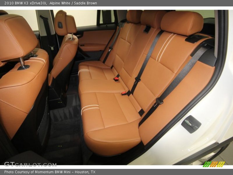 Alpine White / Saddle Brown 2010 BMW X3 xDrive30i