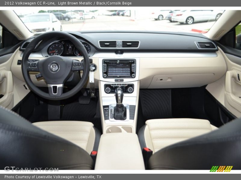 Light Brown Metallic / Black/Cornsilk Beige 2012 Volkswagen CC R-Line
