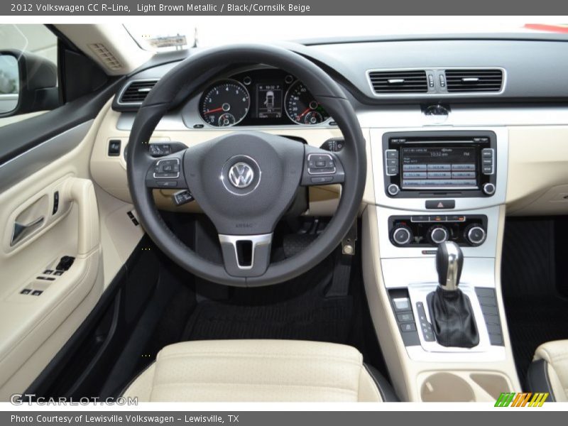 Light Brown Metallic / Black/Cornsilk Beige 2012 Volkswagen CC R-Line