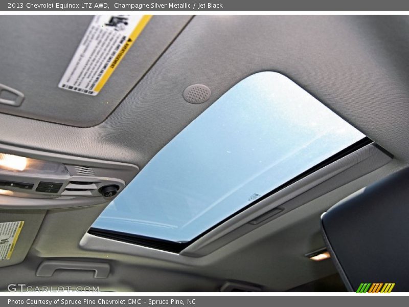 Sunroof of 2013 Equinox LTZ AWD