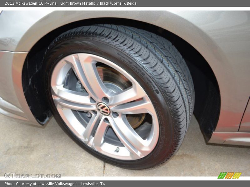 Light Brown Metallic / Black/Cornsilk Beige 2012 Volkswagen CC R-Line