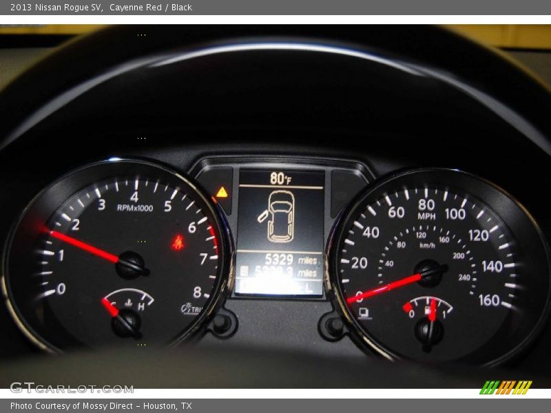 Cayenne Red / Black 2013 Nissan Rogue SV
