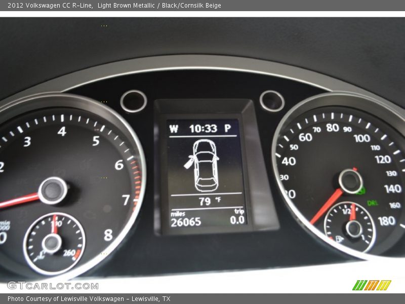Light Brown Metallic / Black/Cornsilk Beige 2012 Volkswagen CC R-Line