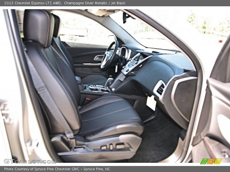 Champagne Silver Metallic / Jet Black 2013 Chevrolet Equinox LTZ AWD