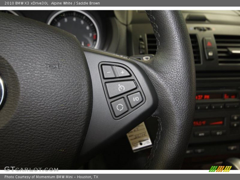 Alpine White / Saddle Brown 2010 BMW X3 xDrive30i