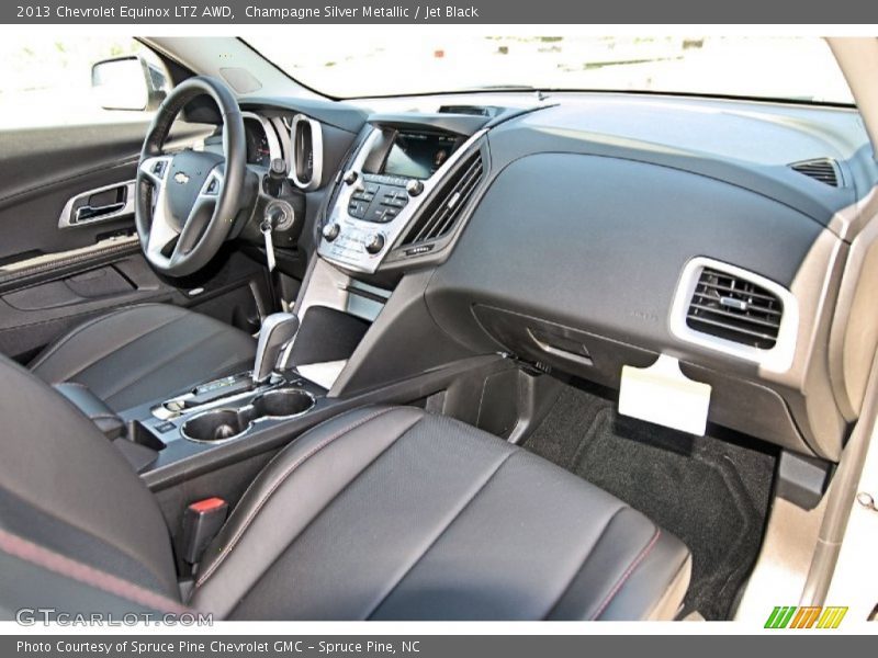 Champagne Silver Metallic / Jet Black 2013 Chevrolet Equinox LTZ AWD