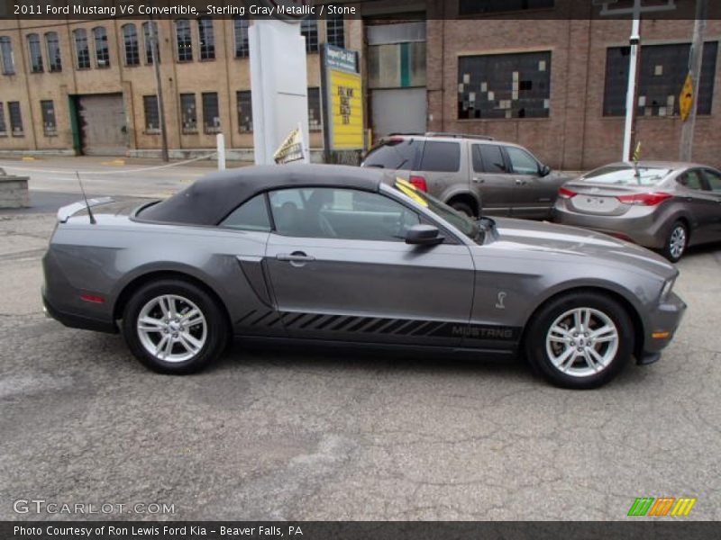 Sterling Gray Metallic / Stone 2011 Ford Mustang V6 Convertible