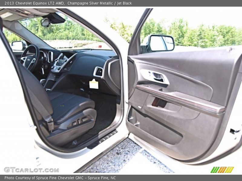 Champagne Silver Metallic / Jet Black 2013 Chevrolet Equinox LTZ AWD
