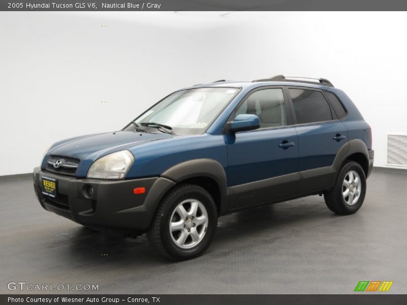 Nautical Blue / Gray 2005 Hyundai Tucson GLS V6