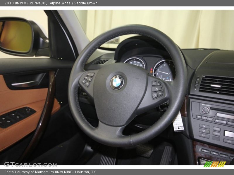 Alpine White / Saddle Brown 2010 BMW X3 xDrive30i