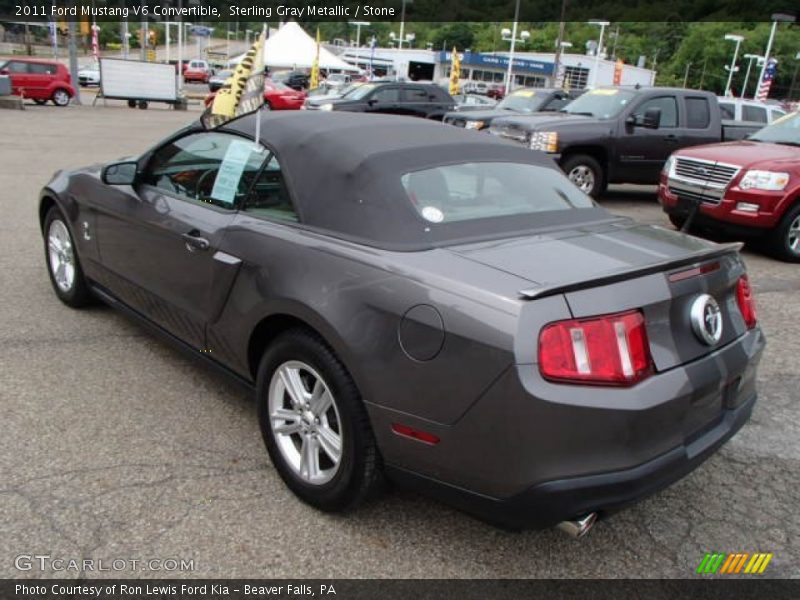 Sterling Gray Metallic / Stone 2011 Ford Mustang V6 Convertible