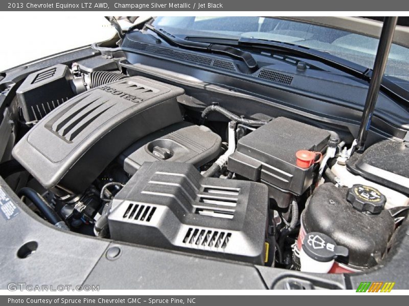 Champagne Silver Metallic / Jet Black 2013 Chevrolet Equinox LTZ AWD