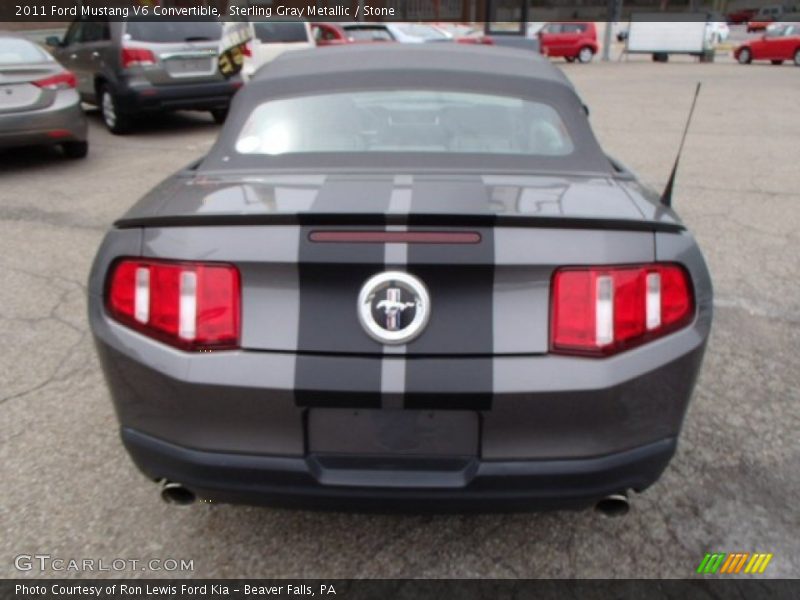 Sterling Gray Metallic / Stone 2011 Ford Mustang V6 Convertible