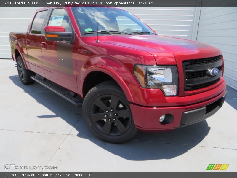 Ruby Red Metallic / FX Sport Appearance Black/Red 2013 Ford F150 FX2 SuperCrew