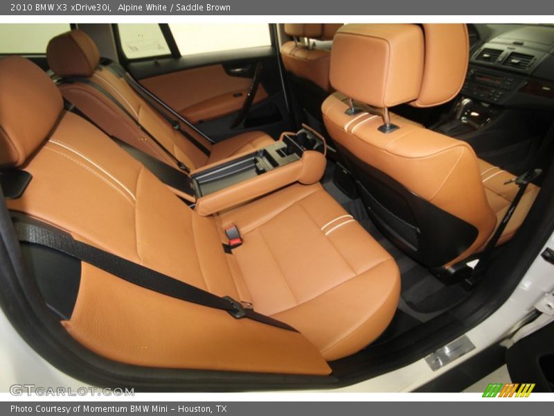Alpine White / Saddle Brown 2010 BMW X3 xDrive30i