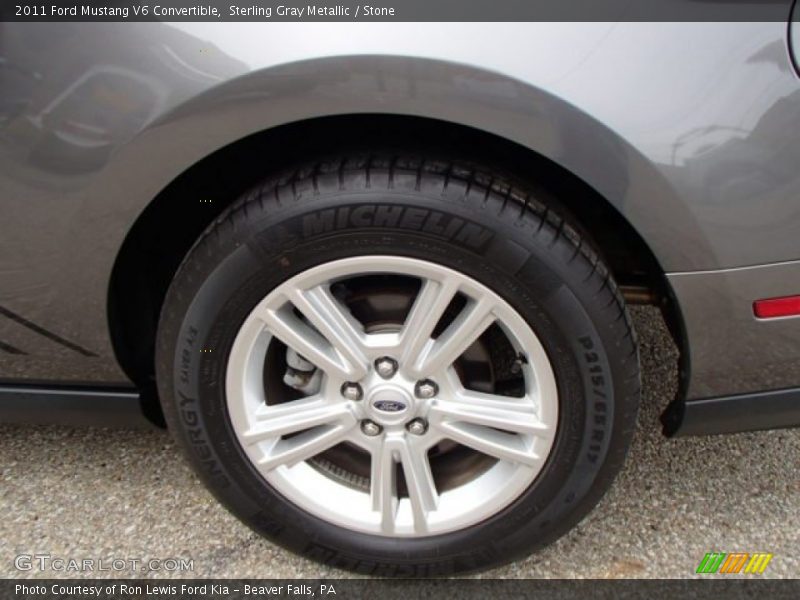 Sterling Gray Metallic / Stone 2011 Ford Mustang V6 Convertible