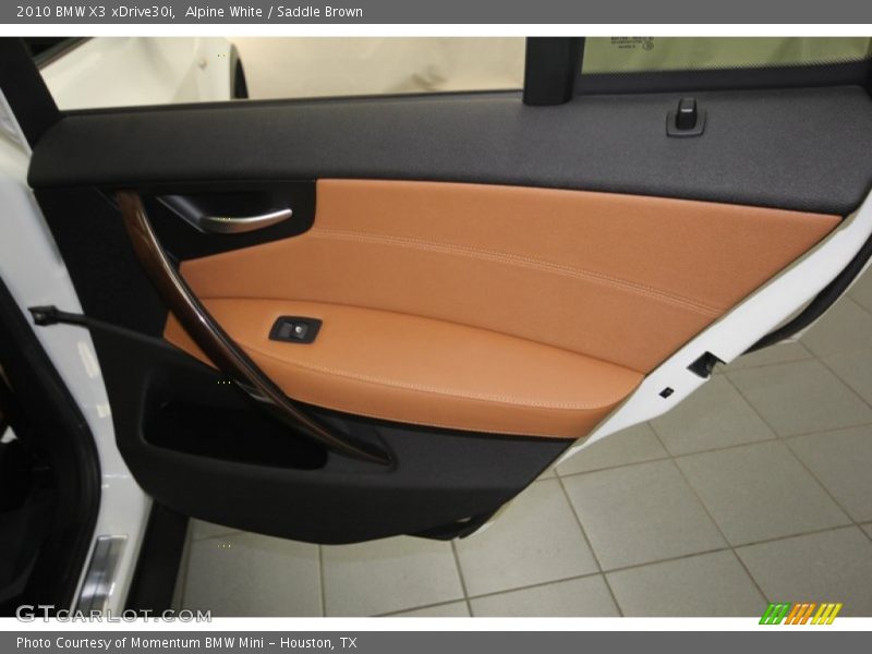 Alpine White / Saddle Brown 2010 BMW X3 xDrive30i