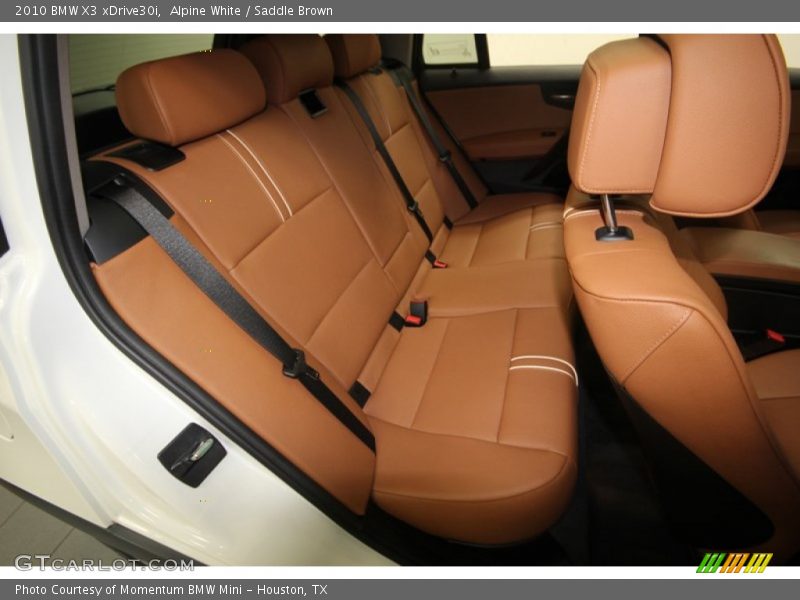 Alpine White / Saddle Brown 2010 BMW X3 xDrive30i
