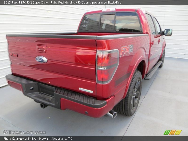 Ruby Red Metallic / FX Sport Appearance Black/Red 2013 Ford F150 FX2 SuperCrew