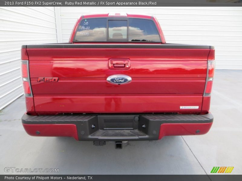 Ruby Red Metallic / FX Sport Appearance Black/Red 2013 Ford F150 FX2 SuperCrew