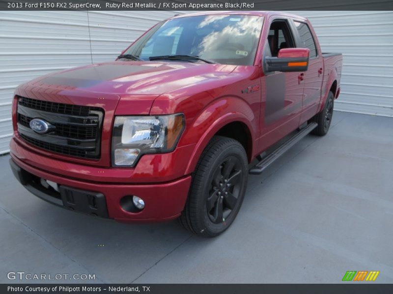 Ruby Red Metallic / FX Sport Appearance Black/Red 2013 Ford F150 FX2 SuperCrew