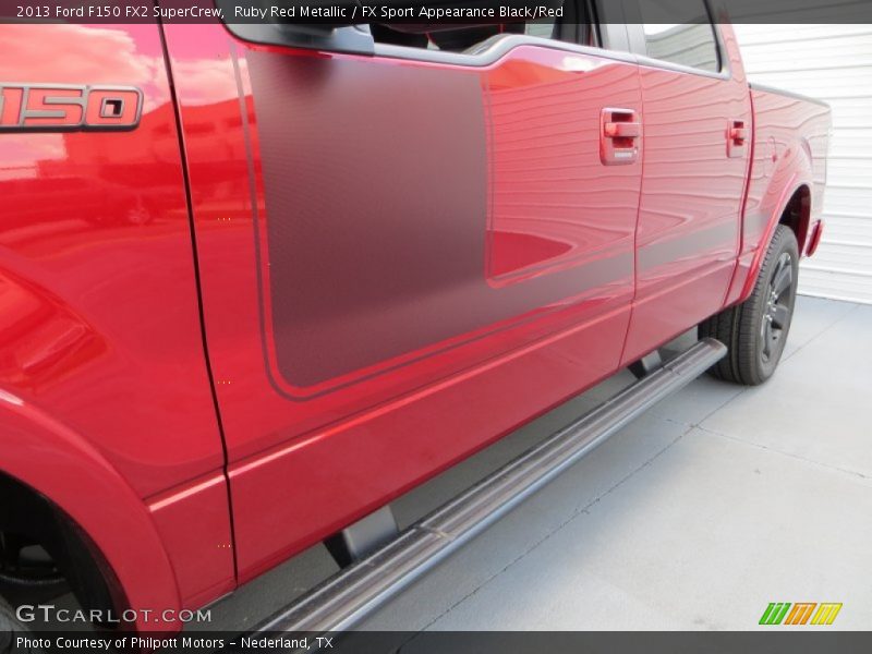 Ruby Red Metallic / FX Sport Appearance Black/Red 2013 Ford F150 FX2 SuperCrew