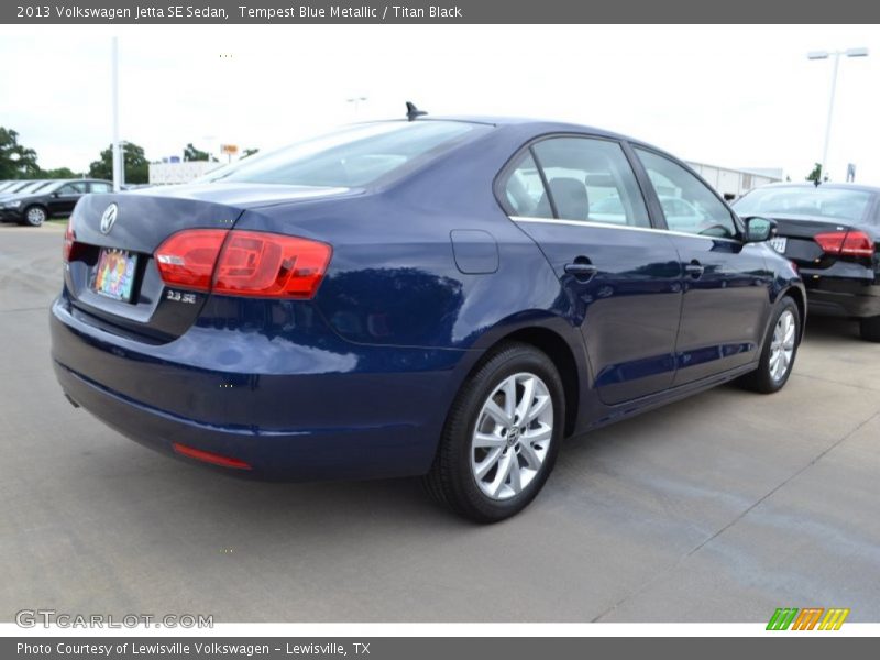 Tempest Blue Metallic / Titan Black 2013 Volkswagen Jetta SE Sedan