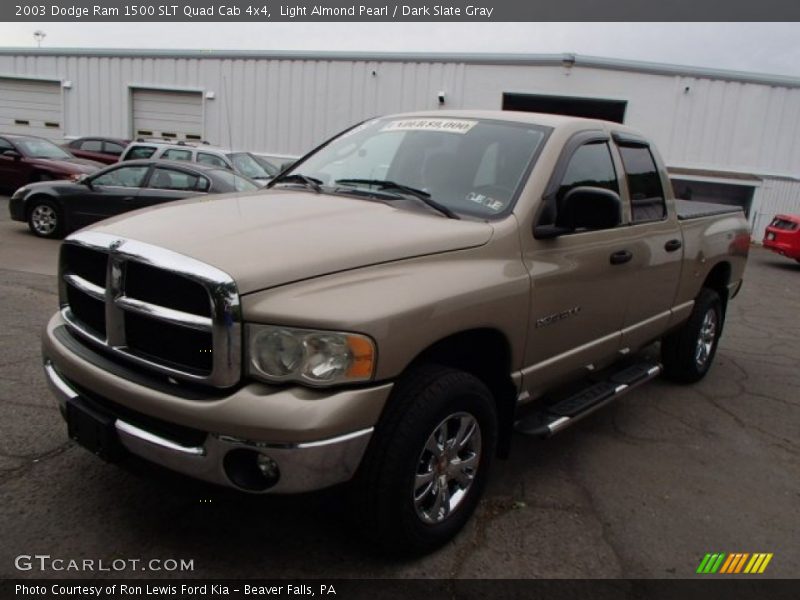 Light Almond Pearl / Dark Slate Gray 2003 Dodge Ram 1500 SLT Quad Cab 4x4