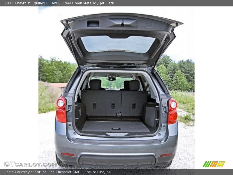 Steel Green Metallic / Jet Black 2013 Chevrolet Equinox LT AWD