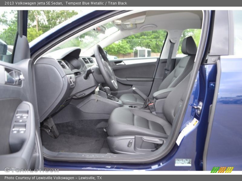Tempest Blue Metallic / Titan Black 2013 Volkswagen Jetta SE Sedan