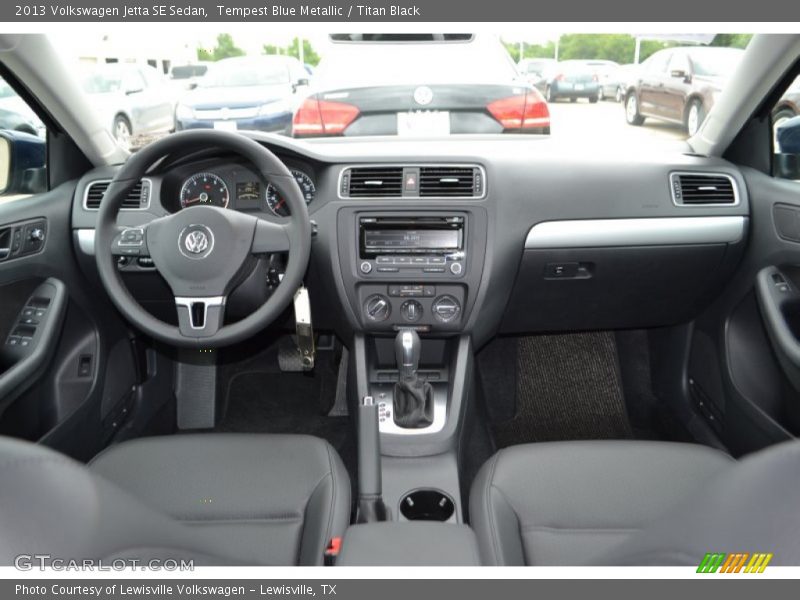 Tempest Blue Metallic / Titan Black 2013 Volkswagen Jetta SE Sedan