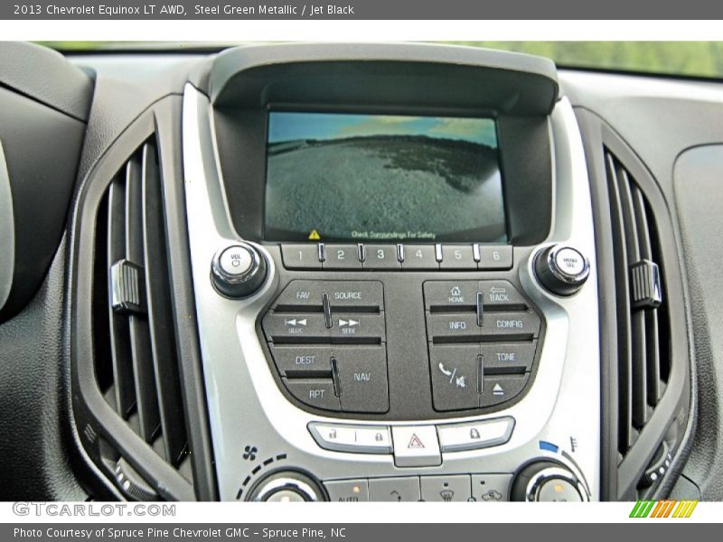 Steel Green Metallic / Jet Black 2013 Chevrolet Equinox LT AWD