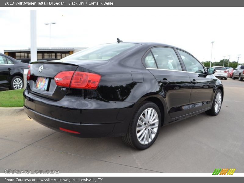 Black Uni / Cornsilk Beige 2013 Volkswagen Jetta TDI Sedan