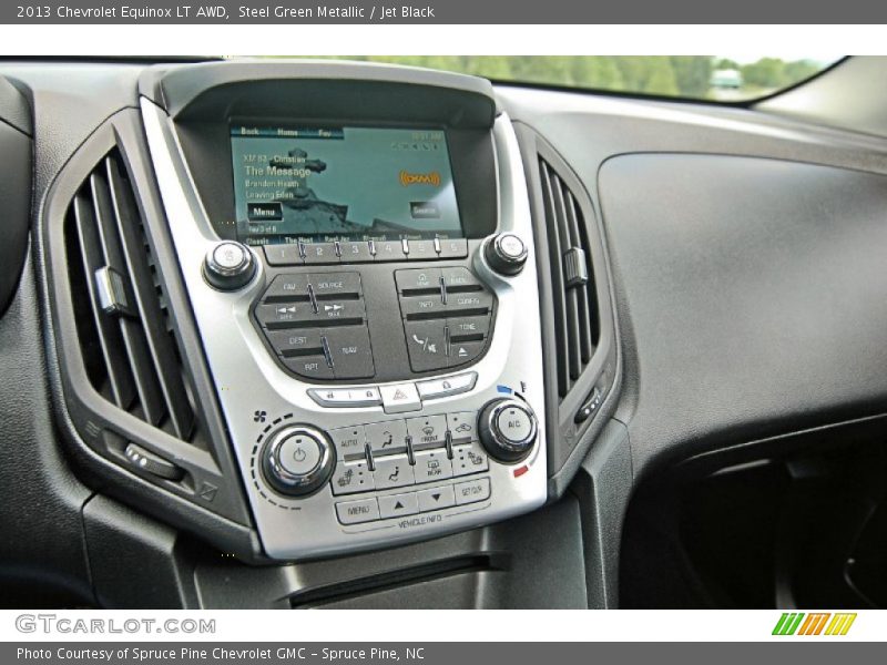Steel Green Metallic / Jet Black 2013 Chevrolet Equinox LT AWD