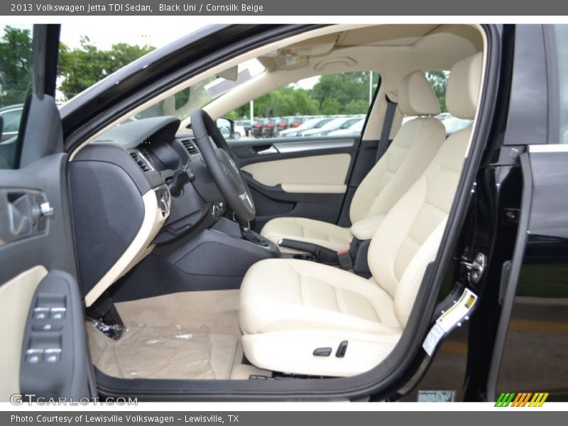 Black Uni / Cornsilk Beige 2013 Volkswagen Jetta TDI Sedan