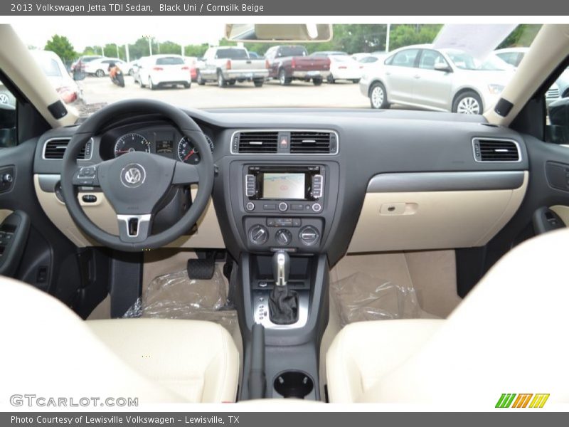 Black Uni / Cornsilk Beige 2013 Volkswagen Jetta TDI Sedan
