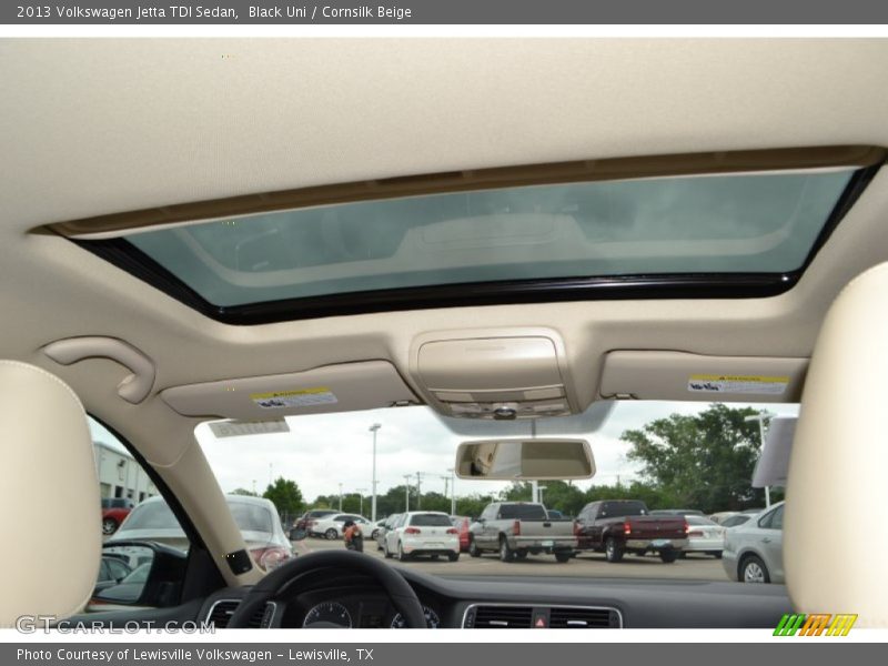 Black Uni / Cornsilk Beige 2013 Volkswagen Jetta TDI Sedan