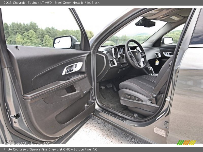 Steel Green Metallic / Jet Black 2013 Chevrolet Equinox LT AWD