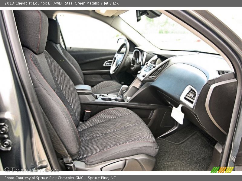 Steel Green Metallic / Jet Black 2013 Chevrolet Equinox LT AWD