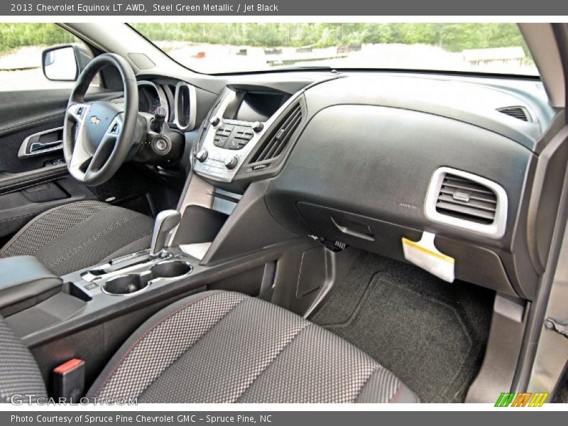 Steel Green Metallic / Jet Black 2013 Chevrolet Equinox LT AWD