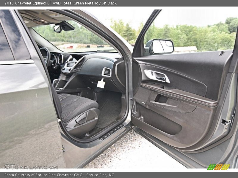 Steel Green Metallic / Jet Black 2013 Chevrolet Equinox LT AWD