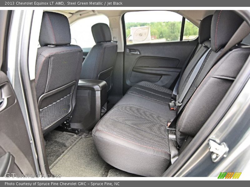 Steel Green Metallic / Jet Black 2013 Chevrolet Equinox LT AWD
