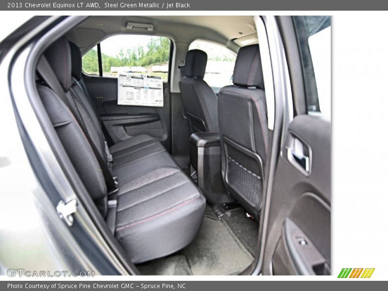 Steel Green Metallic / Jet Black 2013 Chevrolet Equinox LT AWD