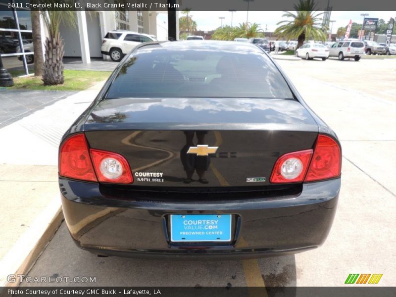 Black Granite Metallic / Titanium 2011 Chevrolet Malibu LS